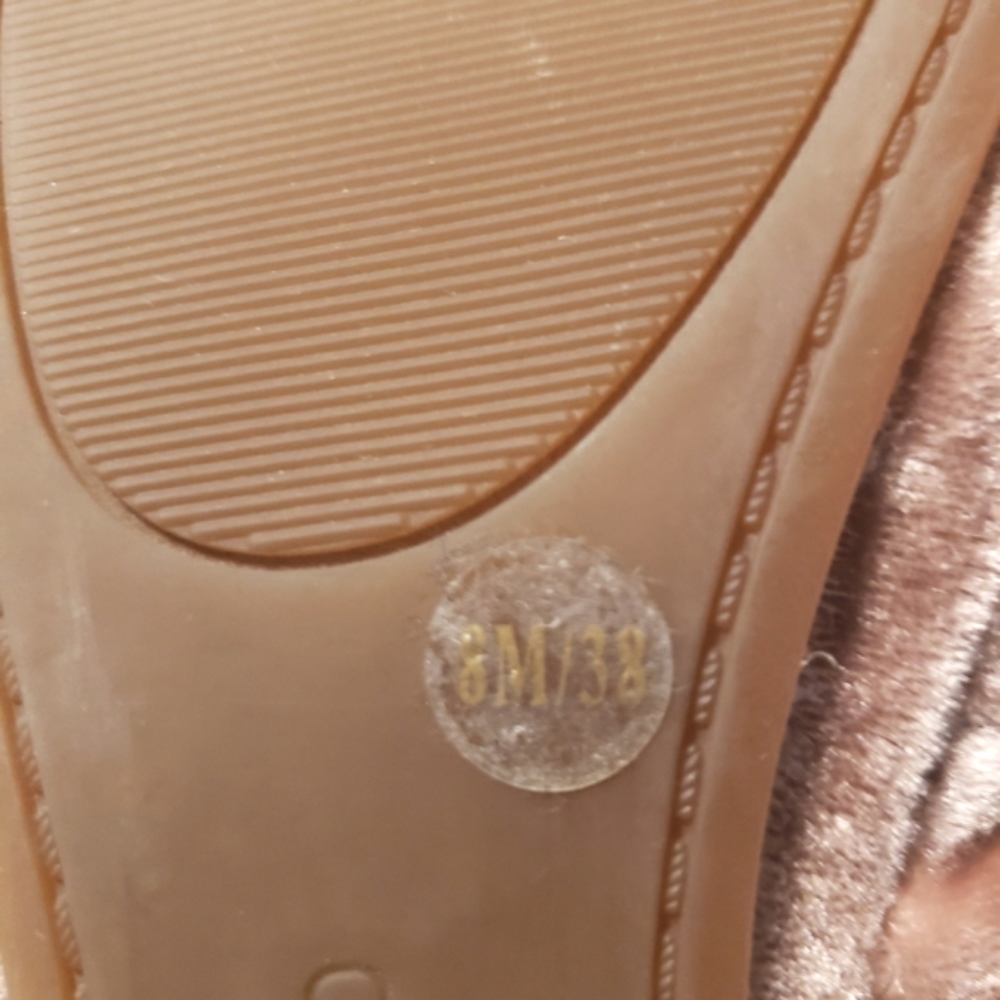 Lucky Brand LK-Emmie Women’s Velour Pink Flat Shoes Size 8.M - Picture 7 of 9